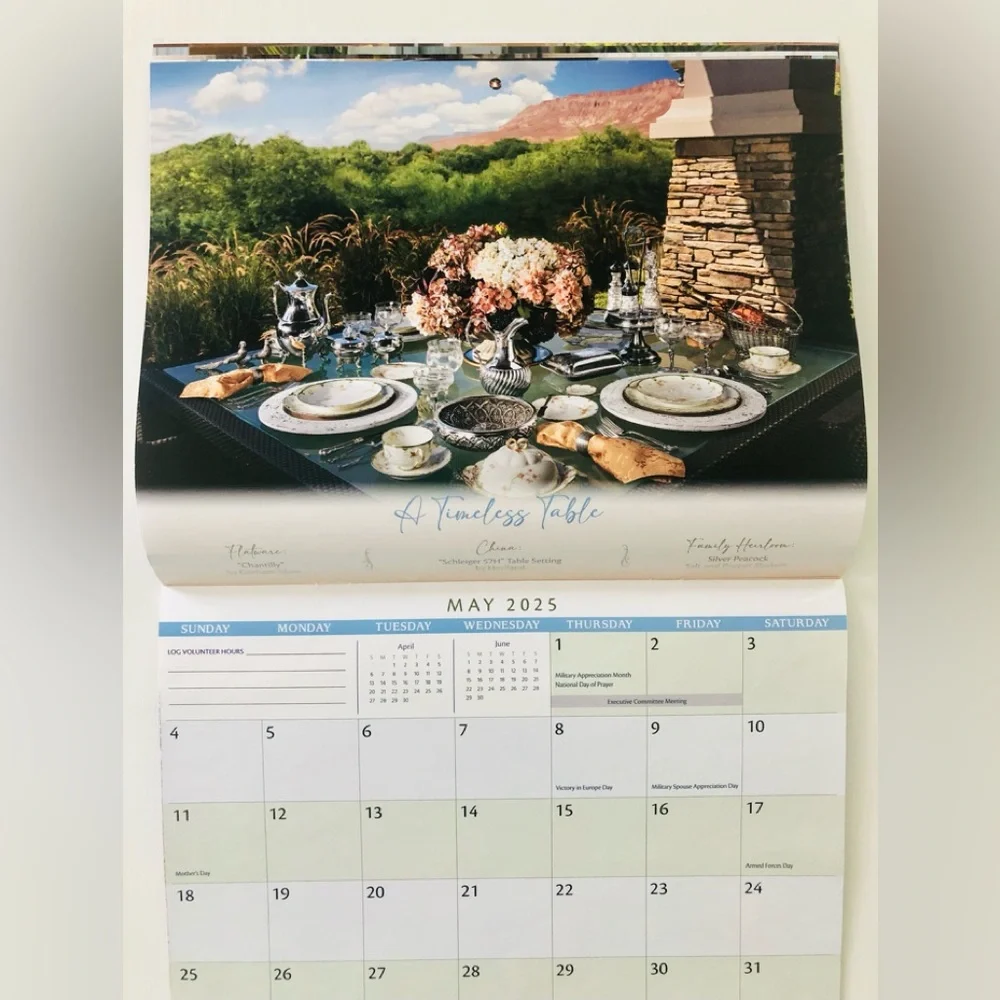 DAR Daughters of the American revolution 2025 Calendar NEW Collectible Tables